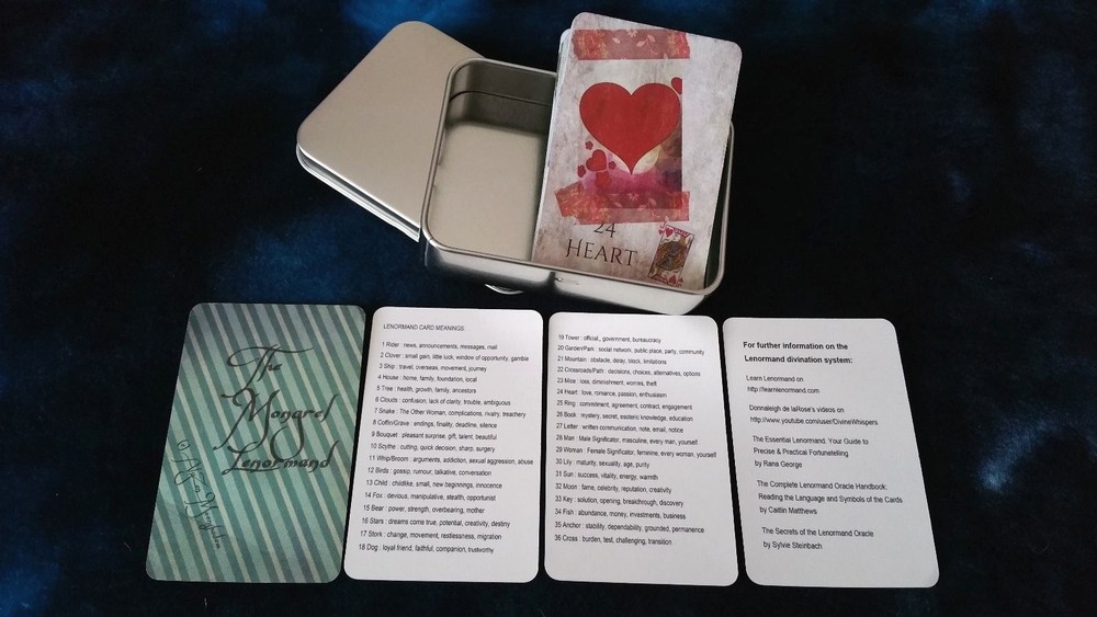 "MONGREL LENORMAND" Full-sized deck fortune-telling cards by AlyZen Moonshadow