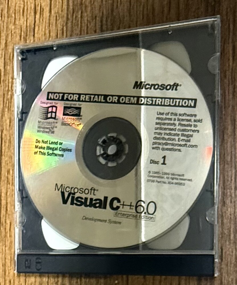 Microsoft Visual C++ Enterprise Edition 2 CD with Valid CD Key
