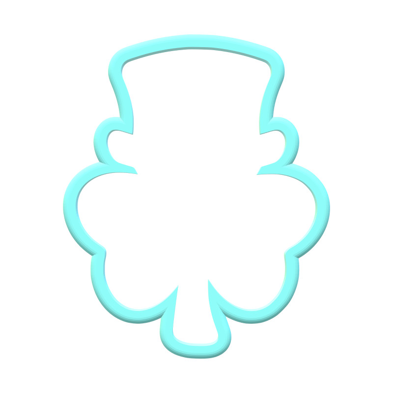 Clover With Hat Cookie Cutters