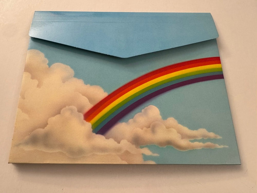 Vintage Retro Rainbow Clouds Folder Stationary MM5