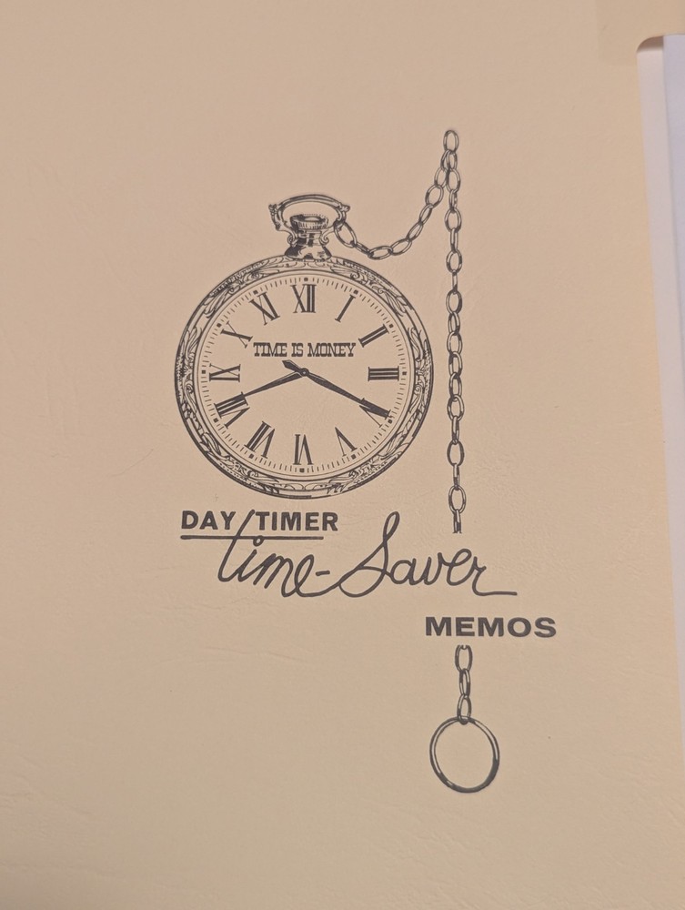 Vintage Day-Timer 2-Part Carbonless Duplicate "Time-Saver" Memo Booklet ~ 75 pgs