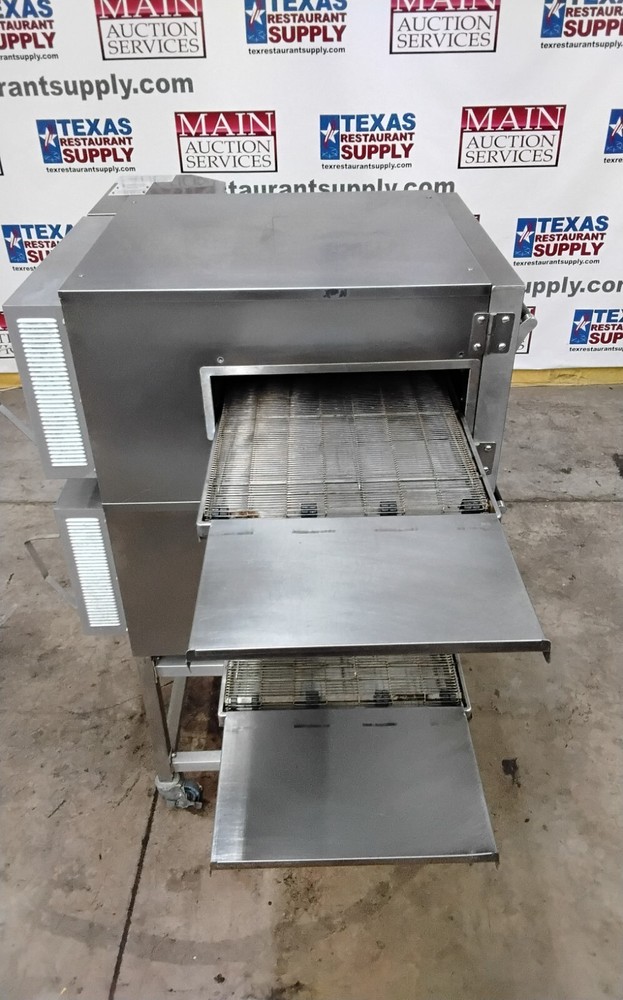 Lincoln Electric Double Stack Conveyor Pizza Oven on Stand