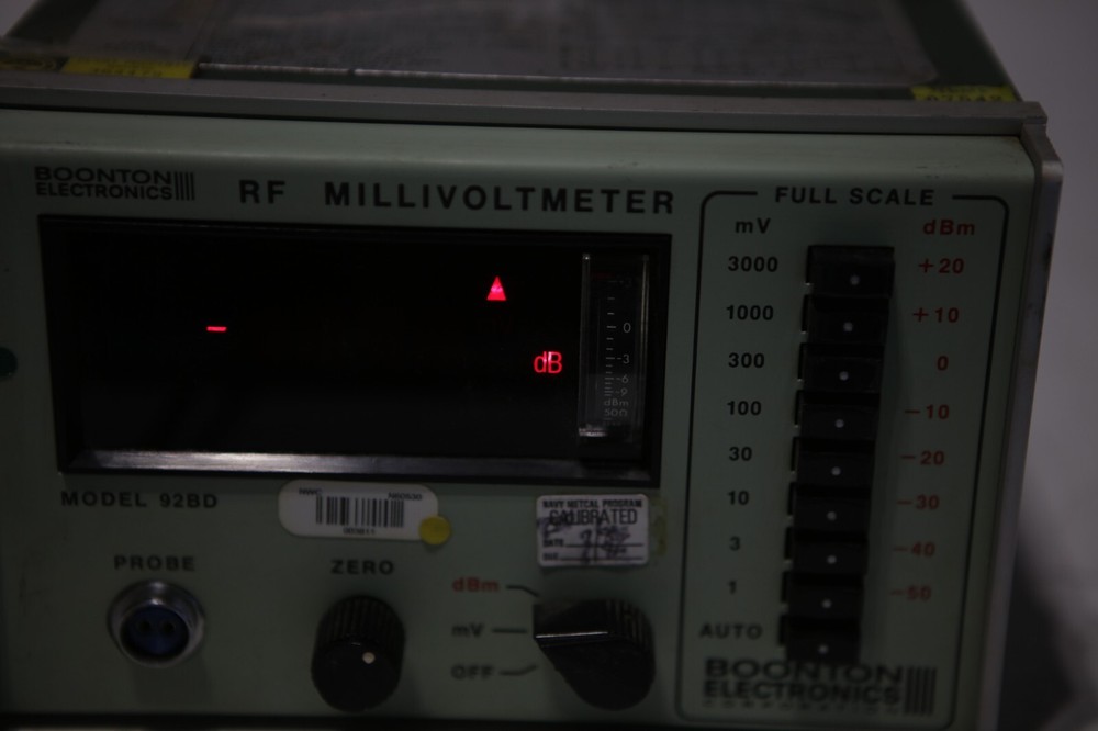 Boonton Electronics 92BD RF Millivoltmeter