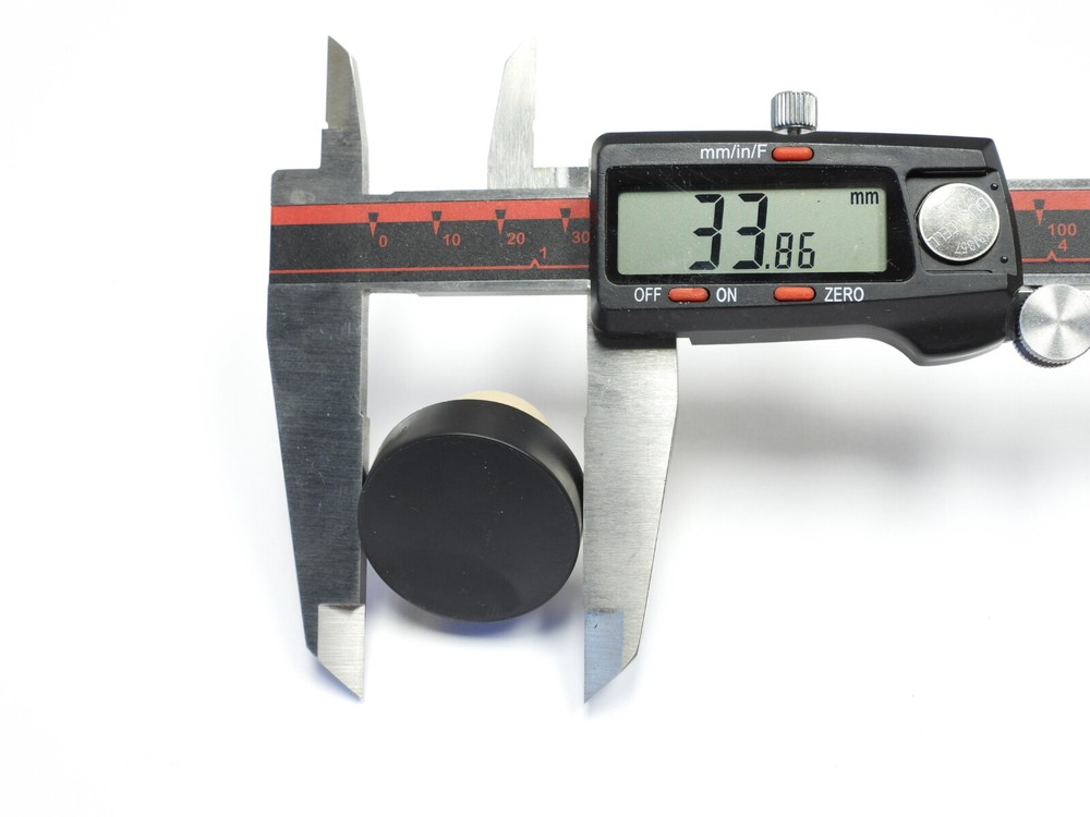 1000pcs Tapi Synthetic Cork Black Smooth Plastic Cap Lid 34 x 10 Cork 27 x 22 mm