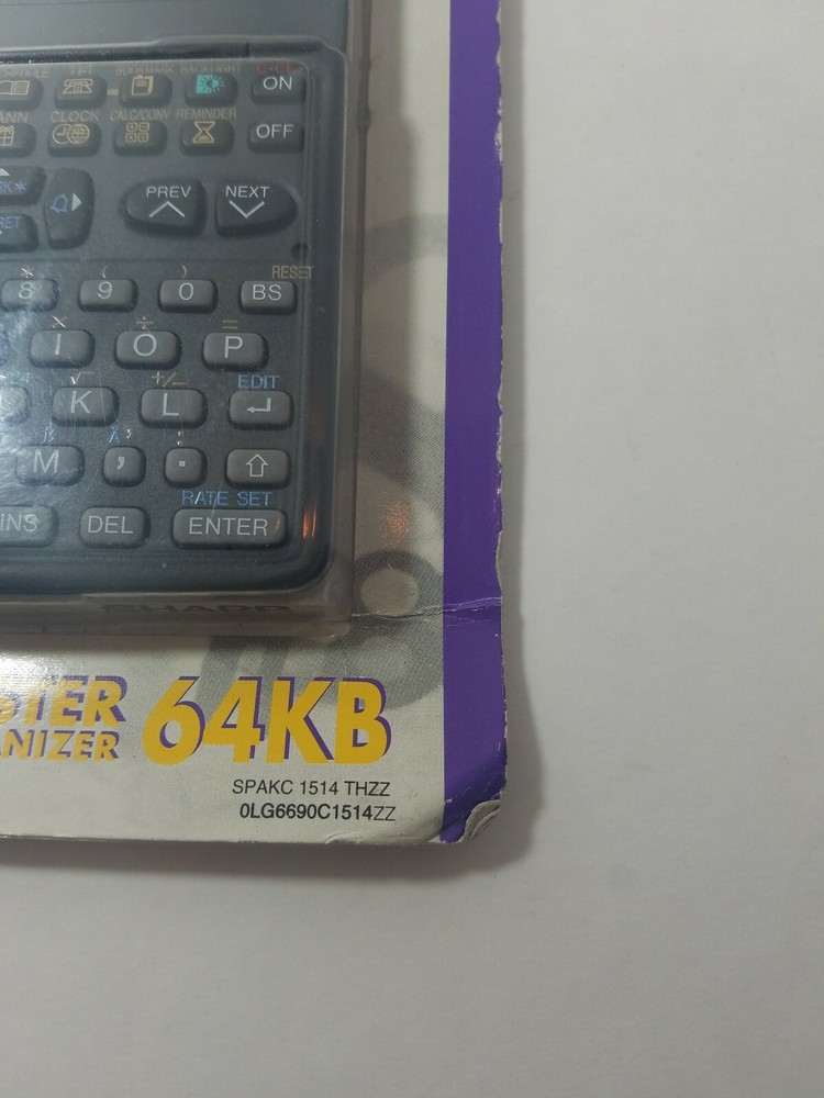 SHARP EL-6690B Memo Master Electronic Organizer 64KB NEW Damage On Package