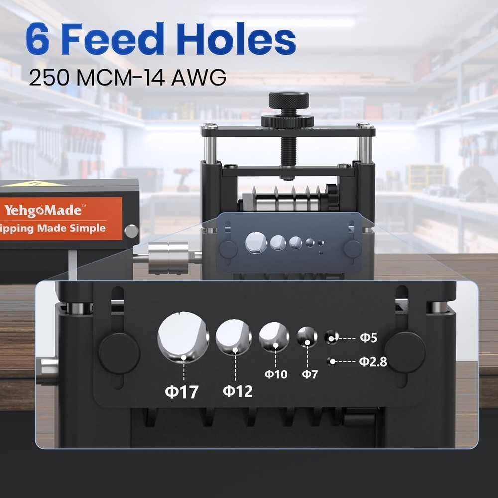 Electric Wire Stripper Machine with Enhanced Motor, High-Efficiency Cable Str...