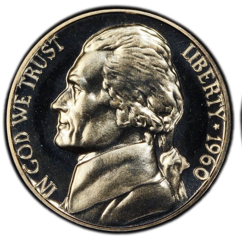 1960 P Proof Jefferson Nickel 5C