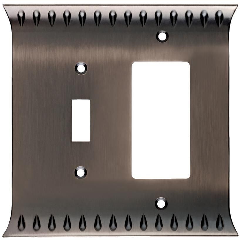 Brainerd - Wadsworth - Heirloom Silver Single Switch / Rocker Wall Plate