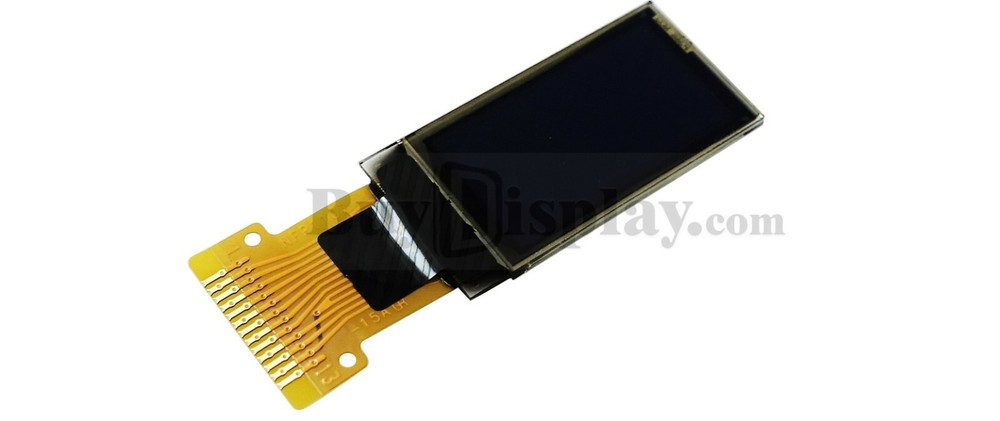White 0.78 inch OLED Display Panel 128x80 4-wire SPI interface SH1107