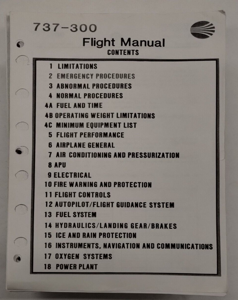 Continental 737-300 Flight Manual 1990-Copy