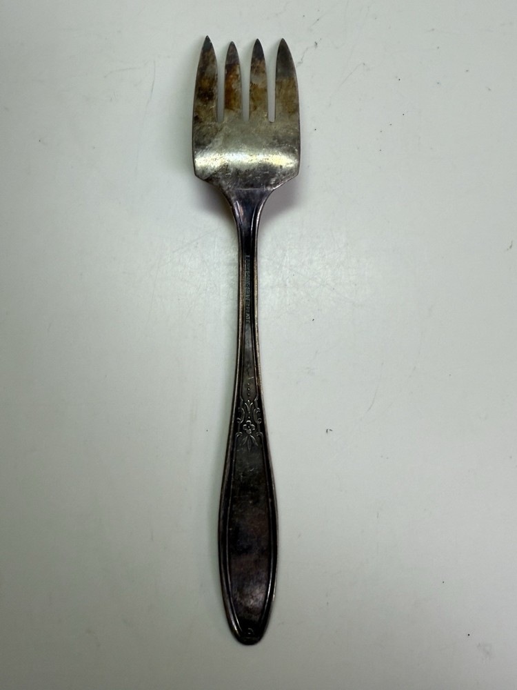 International Silver Princess-Lady Doris Medium Cold Meat Serving Fork