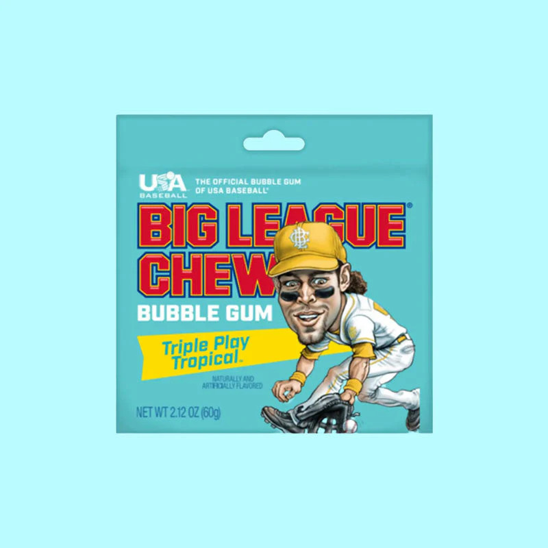 Big League Chew - Tropical 2.12oz (USA) Exotic Snacks