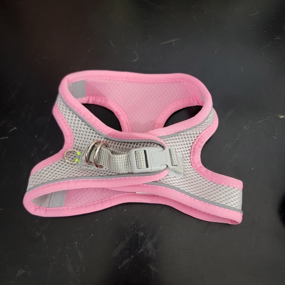 Pink Step-in Vest Harness - unbranded - Medium Size chart included