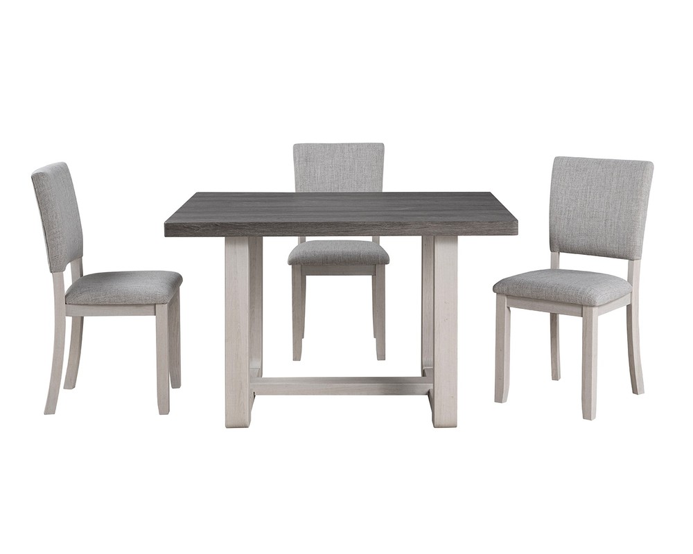 Transitional Style Dining Table 1pc Dining Room Furniture Gray Rectangle Shape