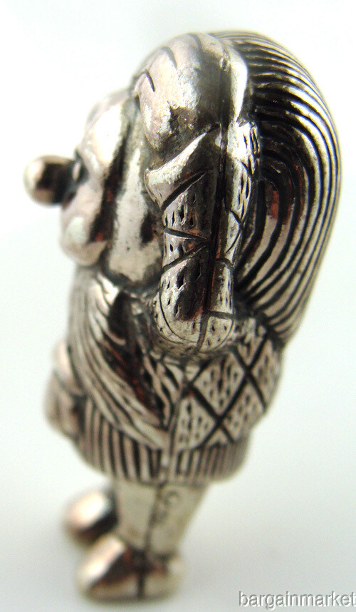 Miniature Sterling Silver Dwarf Figurine #350