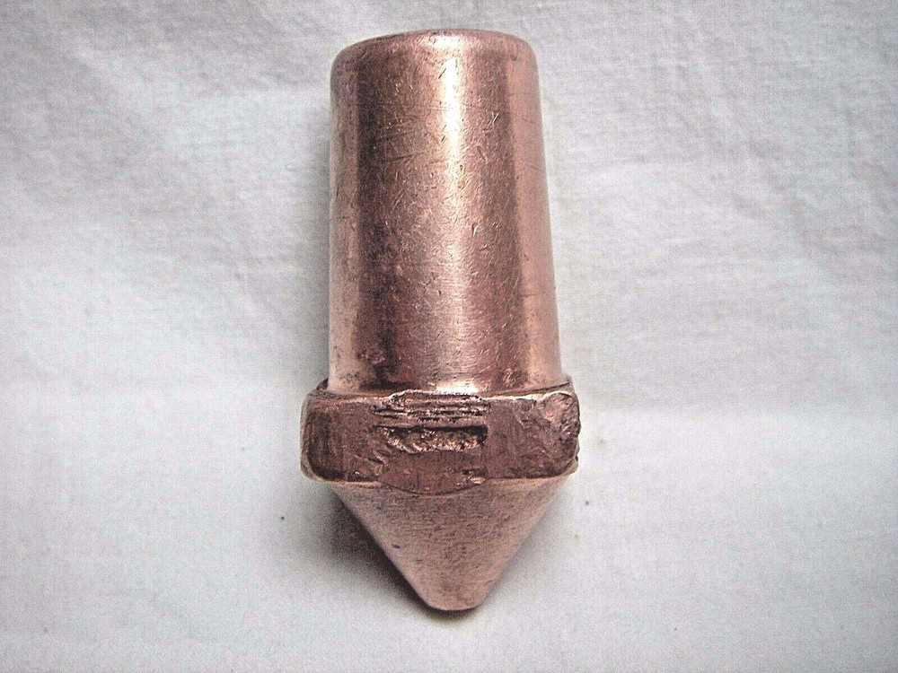 NOS Spot Welding Tip 7/8" Square Solid Copper Morse Taper