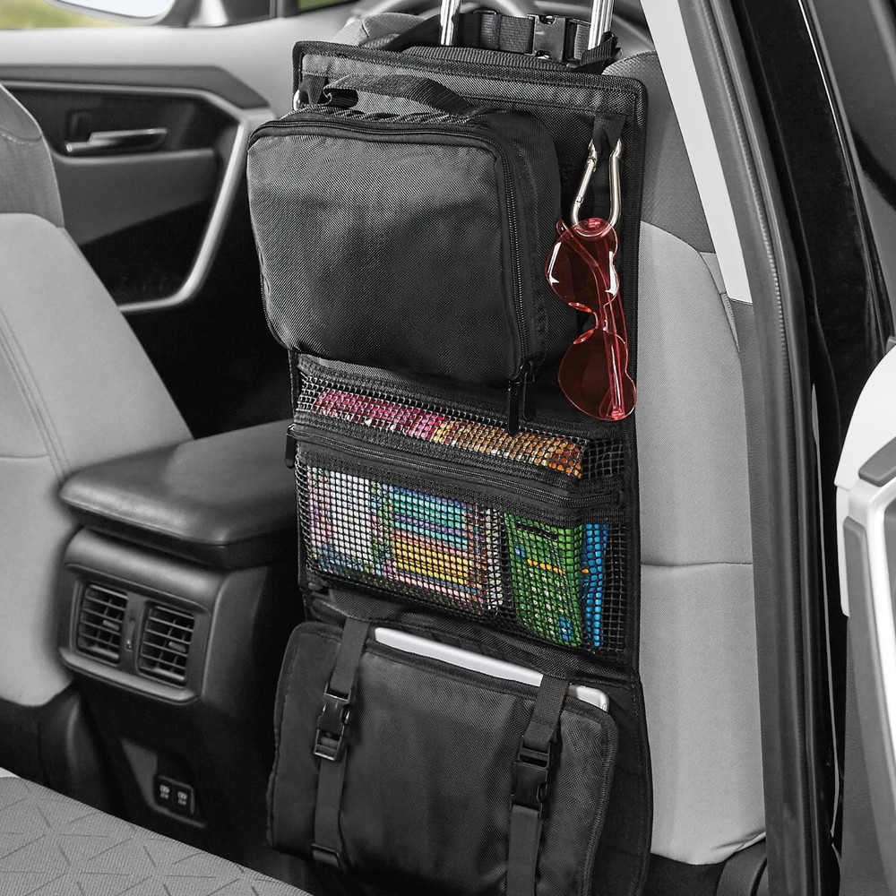 Auto Drive Backseat Roll Up Tool Organizer (Black)