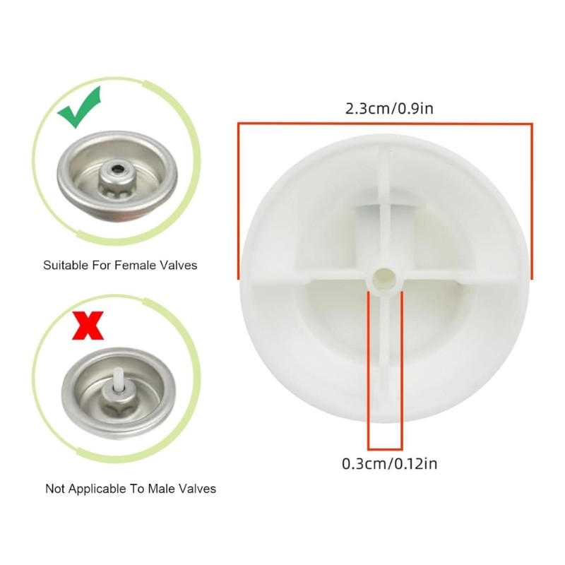 Multipurpose Sprayer Can Adapter Set Nozzle Caps for Artistic and Repair Work
