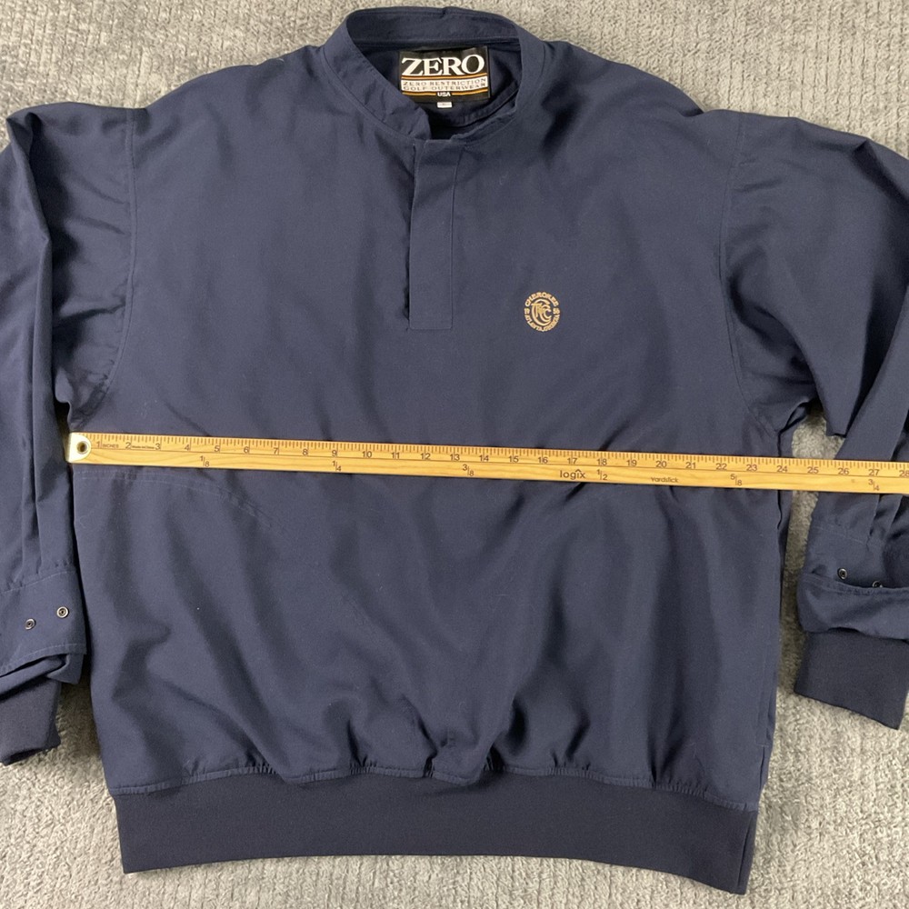 Zero Restriction Jacket Mens Large Windbreaker Golf 1/4 Snap Pullover