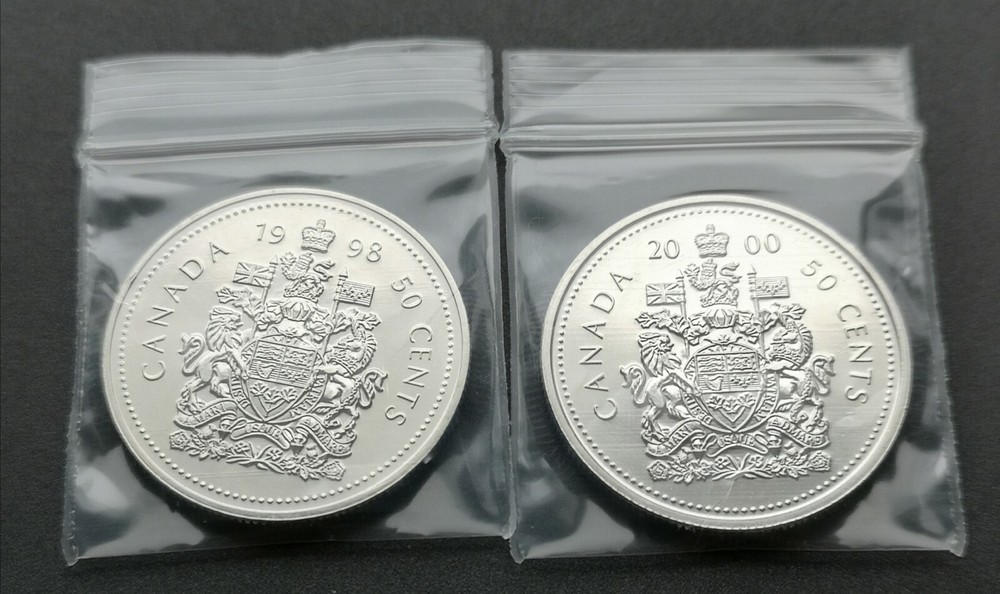 *** CANADA  50  CENTS  COMBO  W  ***  FROM  MINT  SETS  *** KEY  DATE  DEAL ***