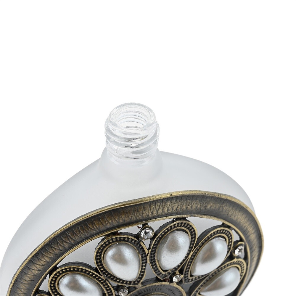 30ml Crystal Vintage Pearl Perfume Bottle Empty Refillable Container Decor Gift