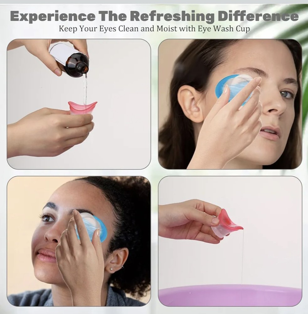 1 Silicone Eye Wash Cup Blue