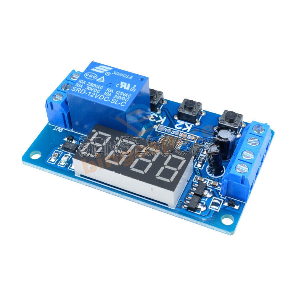 DC12V Automation Trigger Cycle Delay Timer Control Relay Switch Module