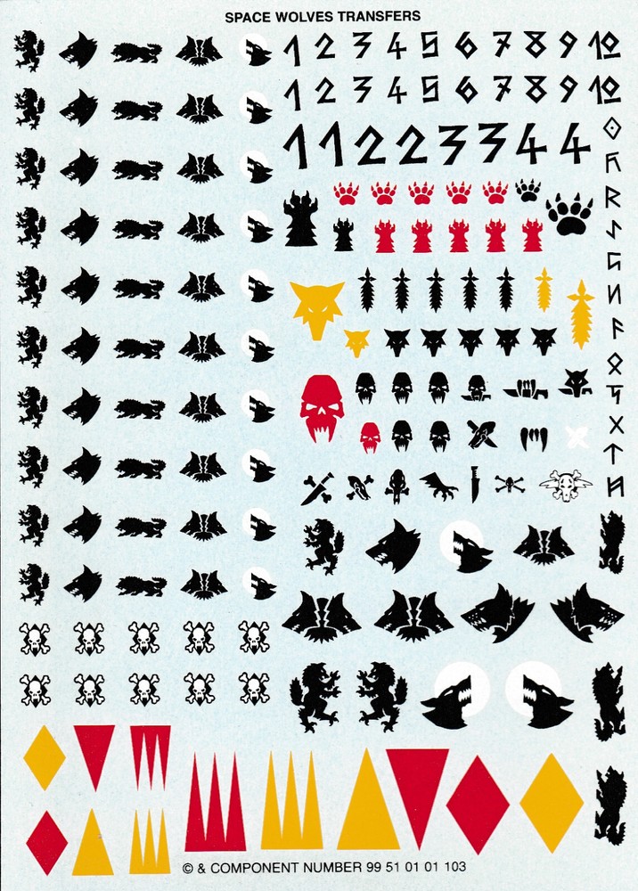 Warhammer 40K Transfer Sheets / Decals ~ YOU CHOOSE ~ Games Workshop