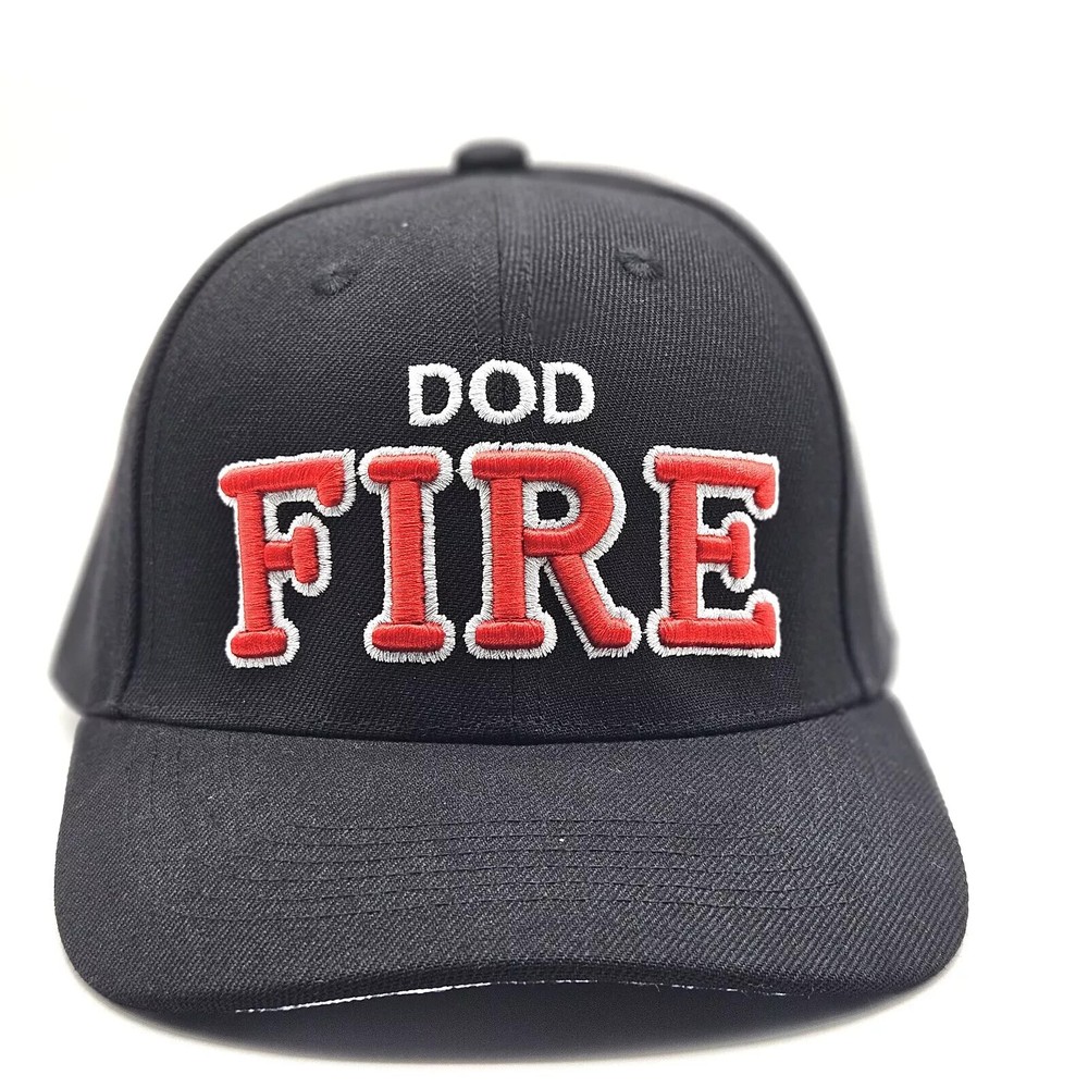 Firefighter DoD Hat Cap Smoke Eater   Dept of Defense  Undervisor Design