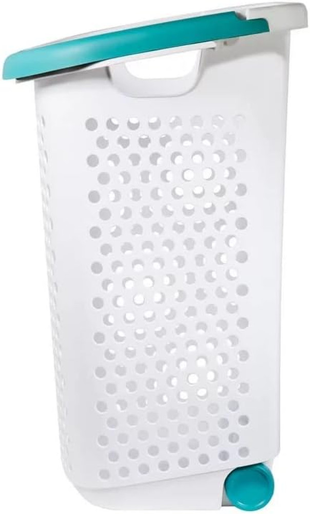 Wheeled Design Clothes Laundry Basket, 70.52 Liter Capacity Mind Reader Basket C