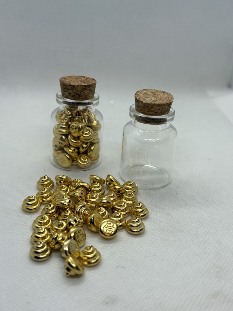 Small Gold Poops 💩 In A Bottle