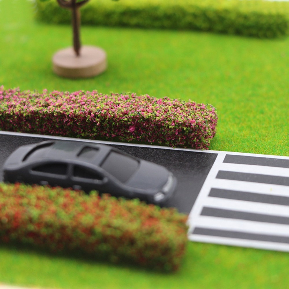 Miniature Landscaping Set 9 Shrub Strips & 6 Model Trees for Creative Projects