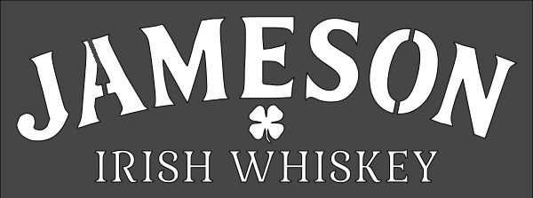 4"x10" Plastic Stencil - Irish Whiskey (SC315)*****