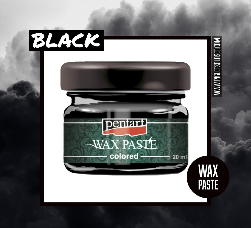 Black | Wax Paste | Pentart Solvent Based Gilding Wax