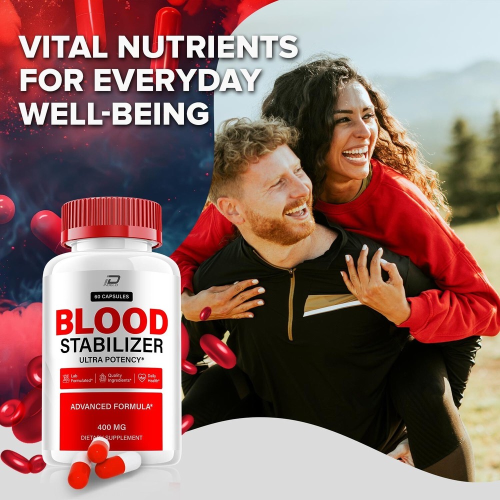 (1 Pack) Blood Stabilizer Capsules – BloodStabilizer, All Natural Glycogen