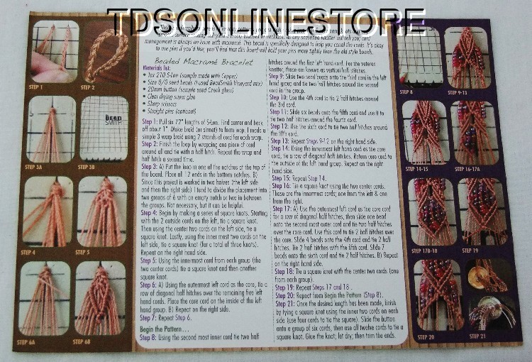 Beadsmith Macrame Board 7.5 x 10.5 Inch