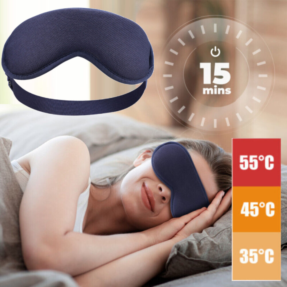 Electric 3D Message Eye Mask Sleeping Soft Shade Cover Rest Relax Blindfold