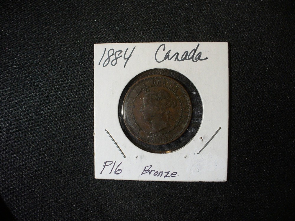 Canada 1884 Large Cent Bronze Coin