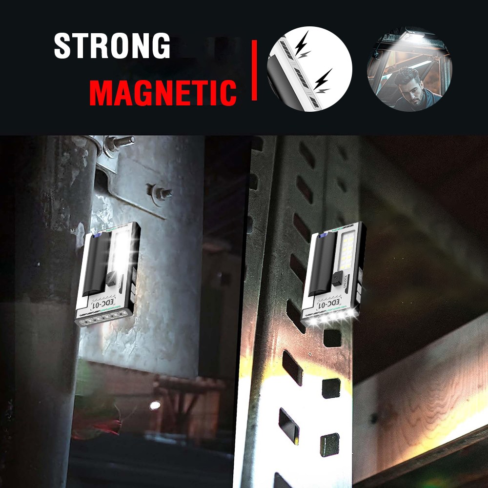 Mini Flashlight Rechargeable LED Small Flashlight Pocket Light EDC Work Light US