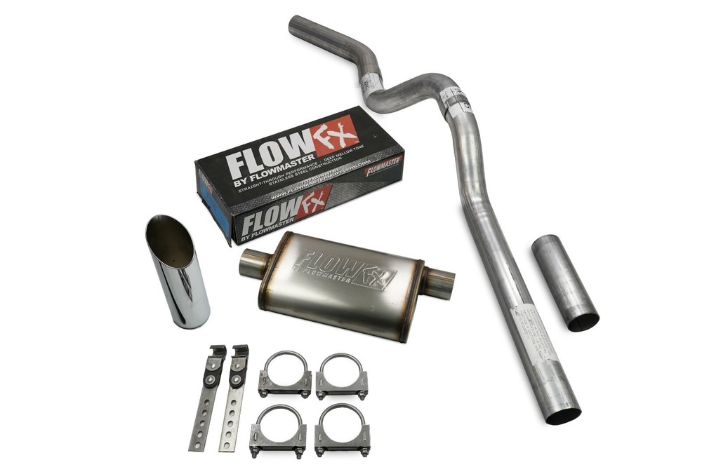 Chevy Suburban 07-14 3" Single Exhaust Kit C Exit Flowmaster Flow FX SW Tip