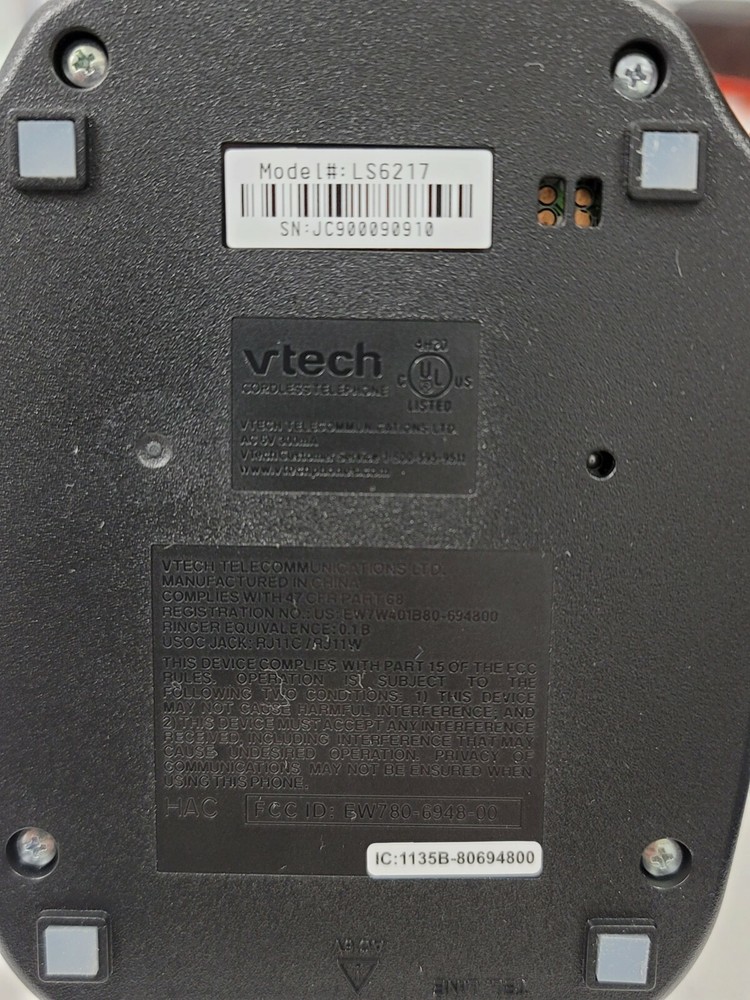 Vtech cordless phone customizable DECT 6.0 digital model LS6217