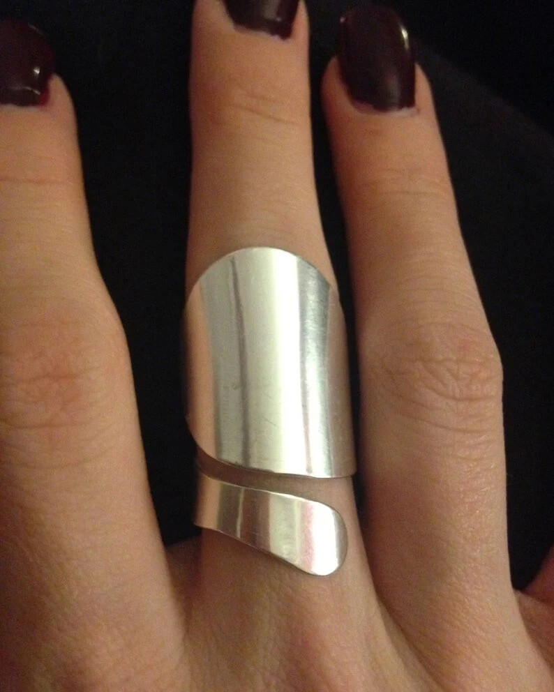 Full Finger, Boho Statement Ring925 Sterling Silver Band &Handmade Ring All size