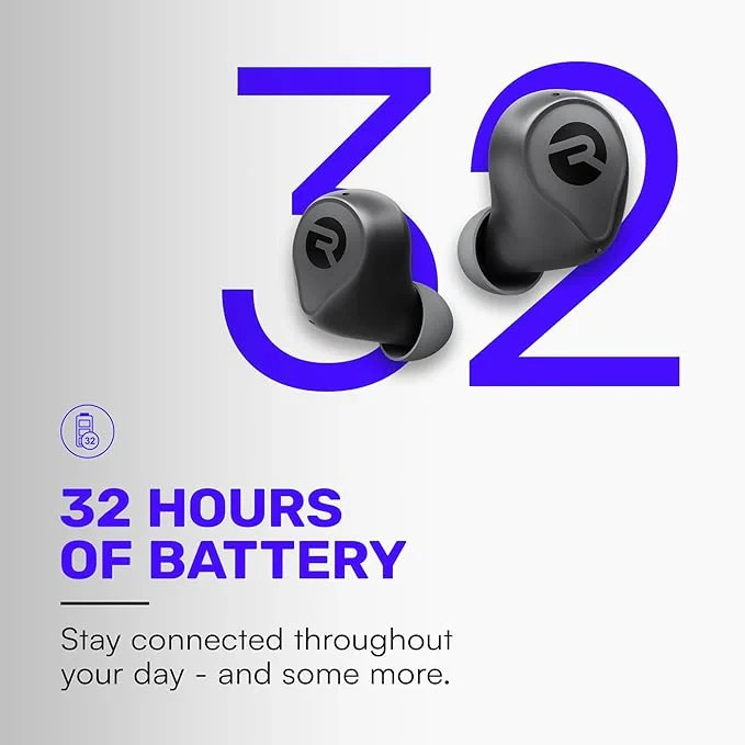 Raycon Everyday Earbuds Plus - Bluetooth True Wireless - Carbon Black