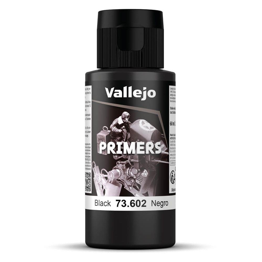 Black Acrylic Primer 60ml | Matte Finish, Fast Drying for Airbrushing Models