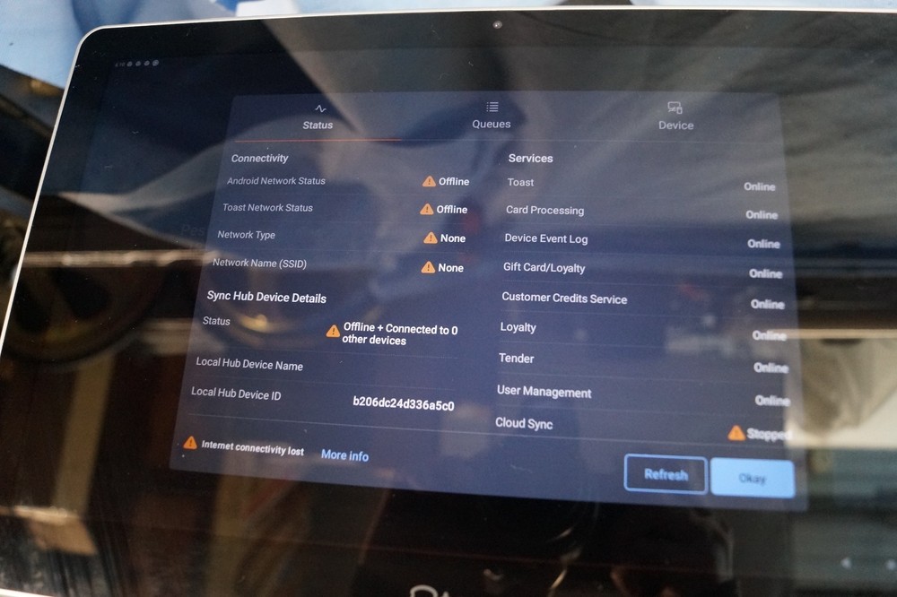 Toast POS Systems Touchscreen Terminal, 6 Handheld System, 3 Printer UNTESTED