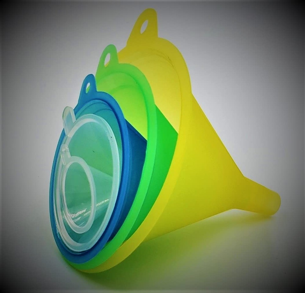 Small to Larg Plastic Funnel for Kitchen Liquid Spices Powder Cosmetic