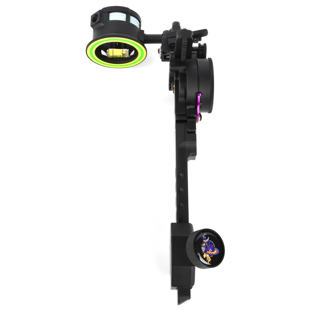 2Pin Compound Bow Sight 0.019" Fiber Micro Adjustable Archery Bow Shooting Hunt