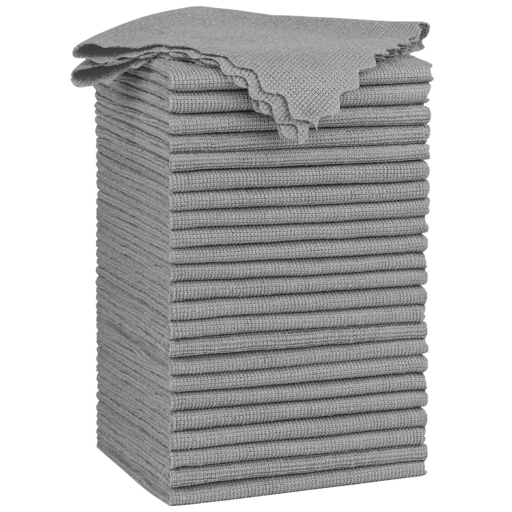 Orighty Grey Microfiber Cleaning Cloth, 24 Pack Highly Absorbent Cleaning Rag...