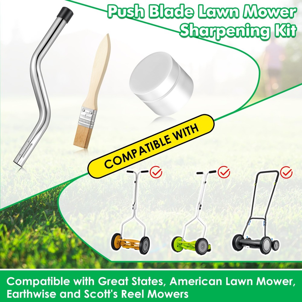 Dunkive Compound Sharpening Kit, Reel Lawn Mower Kit Compatible...