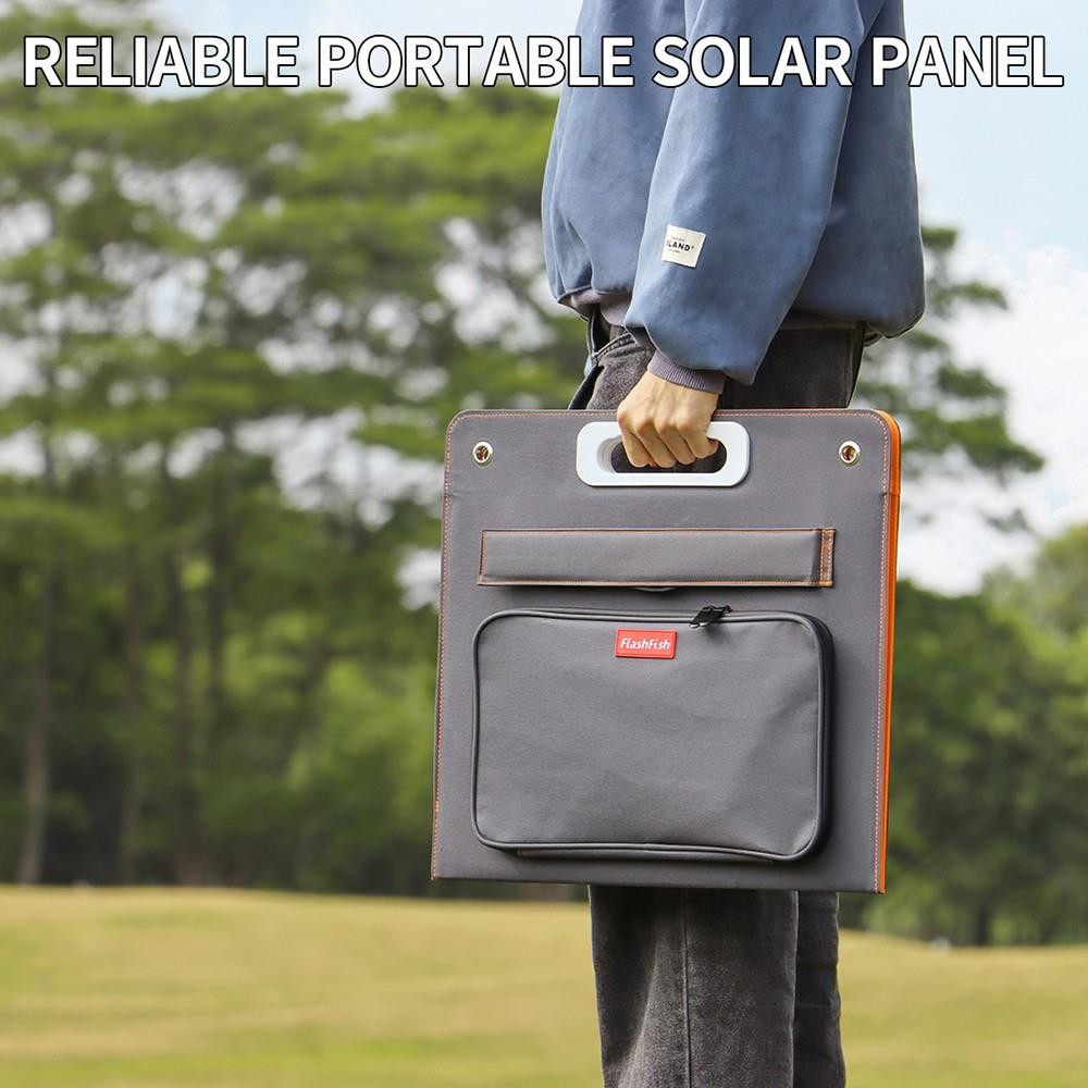 Flashfish TSP18V 60W Foldable Solar Panel Portable Solar Charger with DC/USB